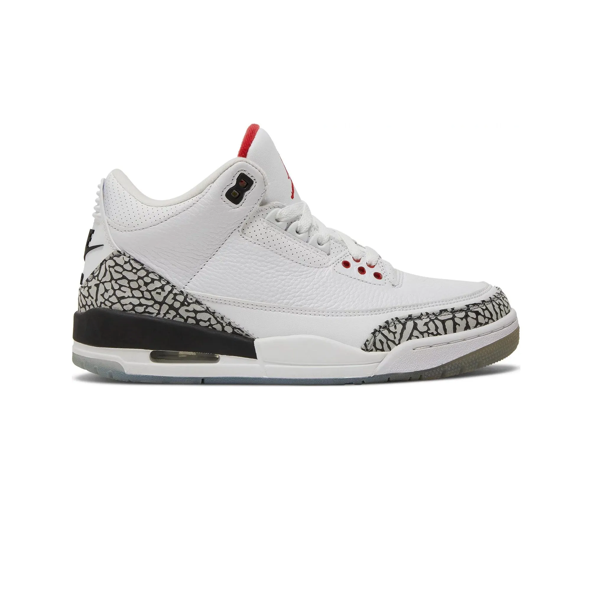 Air Jordan 3 Retro White Cement 'Free Throw Line' (2018) Neutral Arch Ankle Support Design