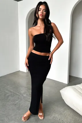 Karlie Knit Skirt - Black Department Store Style