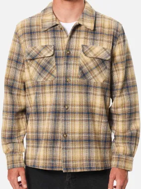 KATIN SHILOH FLANNEL - DARK BLUE Airy Mesh Lining