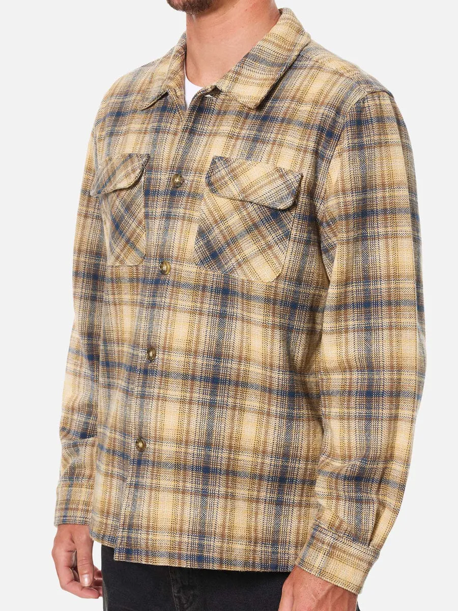 WaterRepellent Coating KATIN SHILOH FLANNEL - DARK BLUE