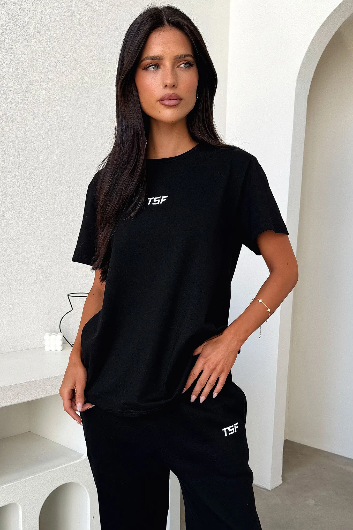 Kaztek Oversized Tee - Black Quick Dry Technology