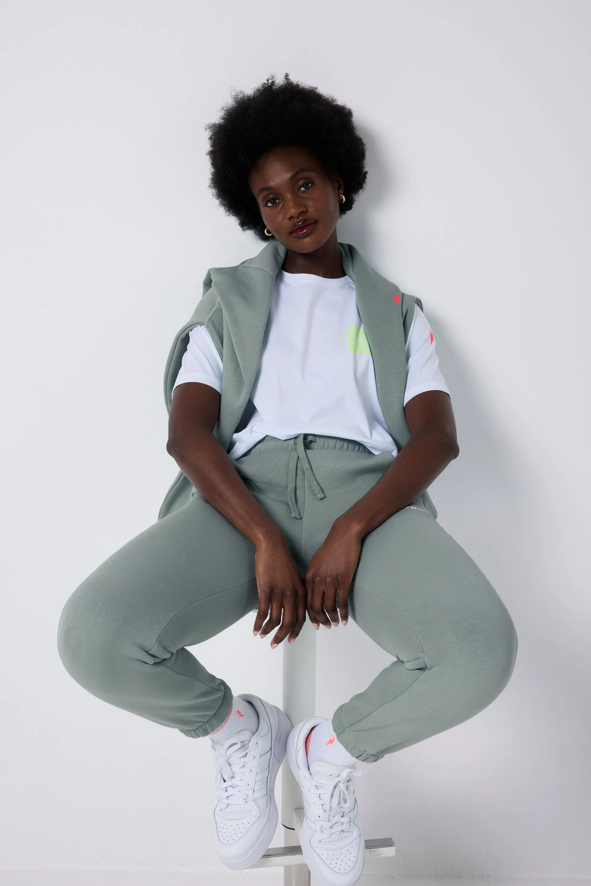 Relaxed Wearable Khaki Scamp & Dude Logo Joggers