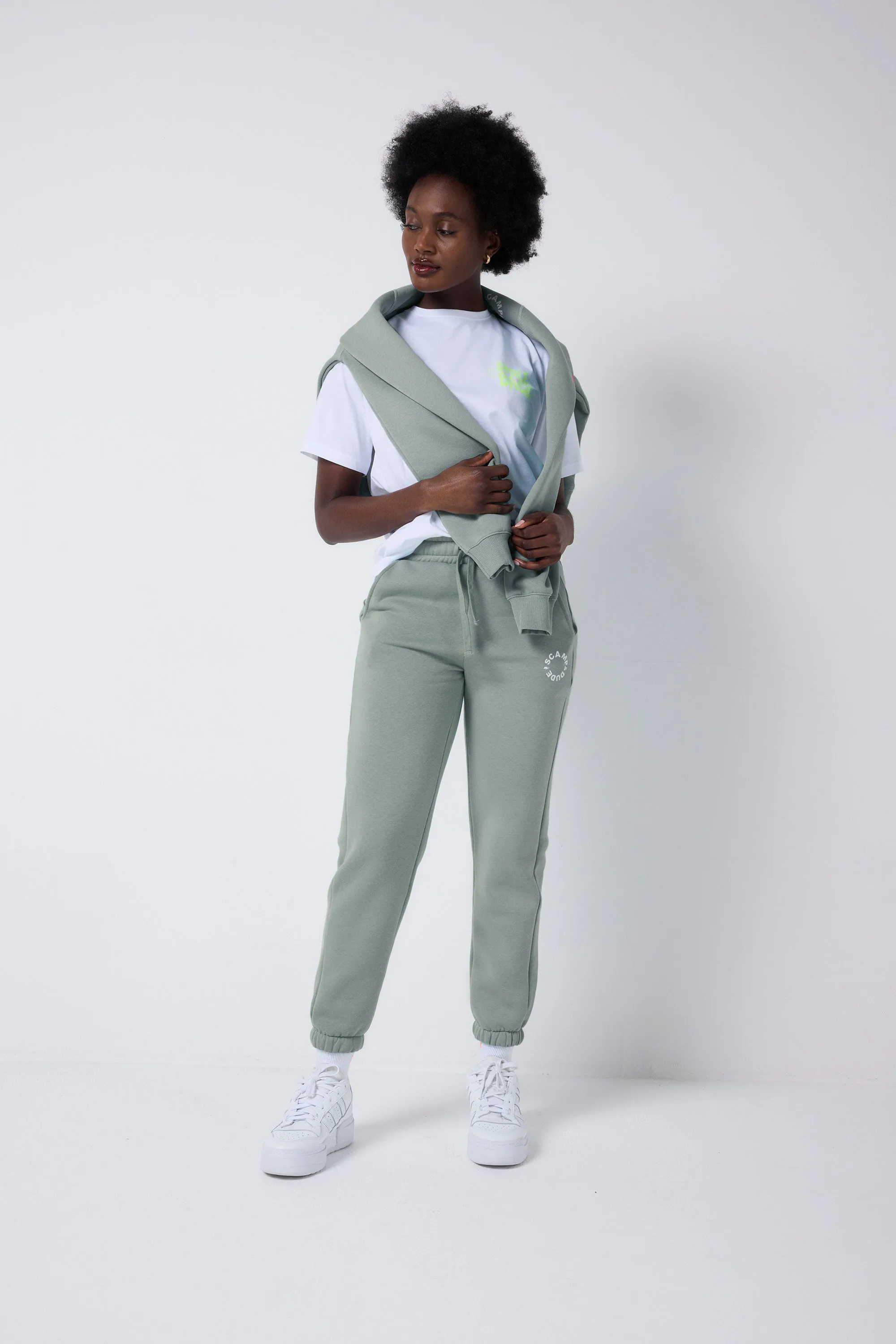 Sport Flex Khaki Scamp & Dude Logo Joggers