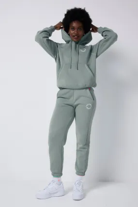 Khaki Scamp & Dude Logo Joggers Active Fit Non Tapered Leg