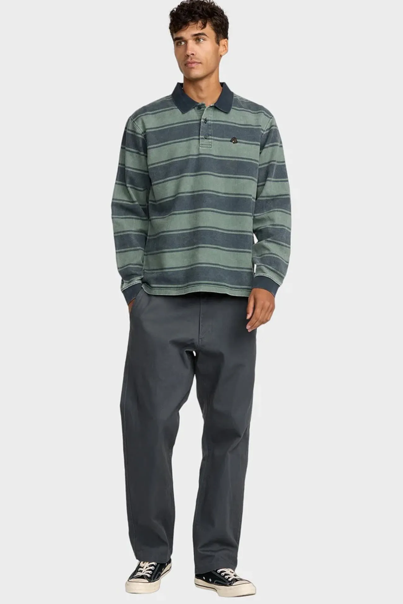 KSL Long Sleeve Polo Balsam Green CompressionSupportWeave