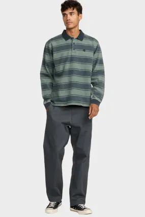 KSL Long Sleeve Polo Balsam Green CompressionSupportWeave