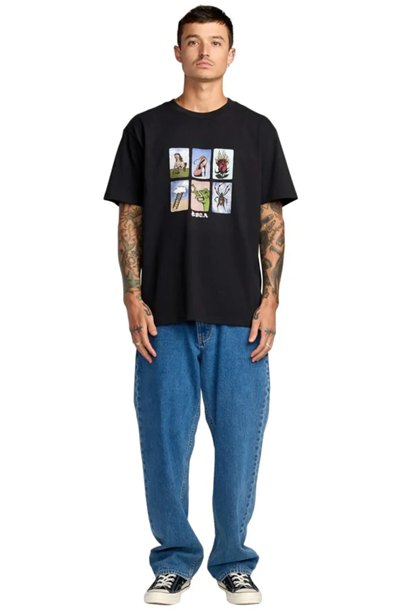 KSL Short Sleeve Tee Black Double Stitched Seams