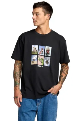 KSL Short Sleeve Tee Black Layered Collar System
