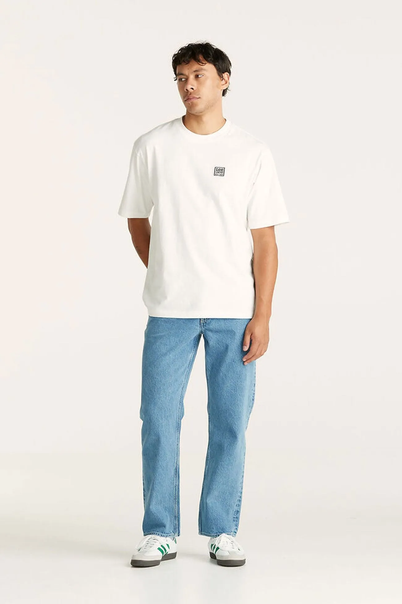 L-Three Baggy Jean Radio Edit Blue All Season Fit Flat Lock Stitching