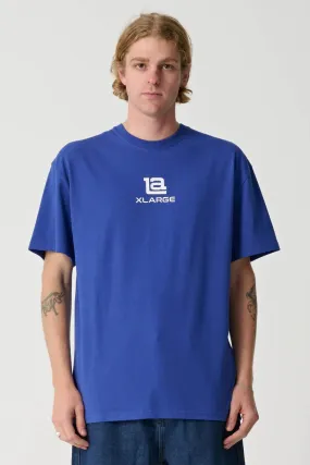 LA XL Short Sleeve Tee Blue NonScratchyLining Ribbed Trim
