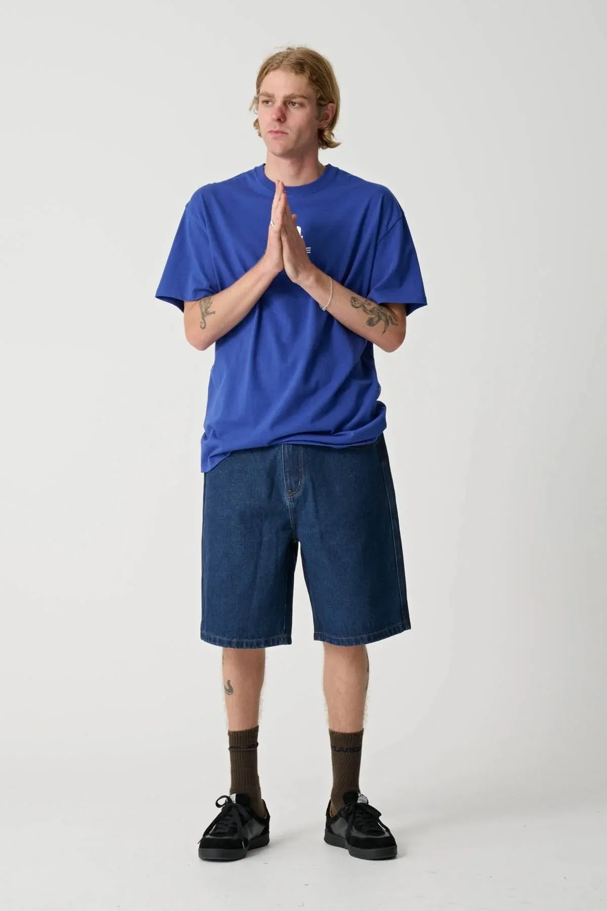 3D Spacer Fabric LA XL Short Sleeve Tee Blue
