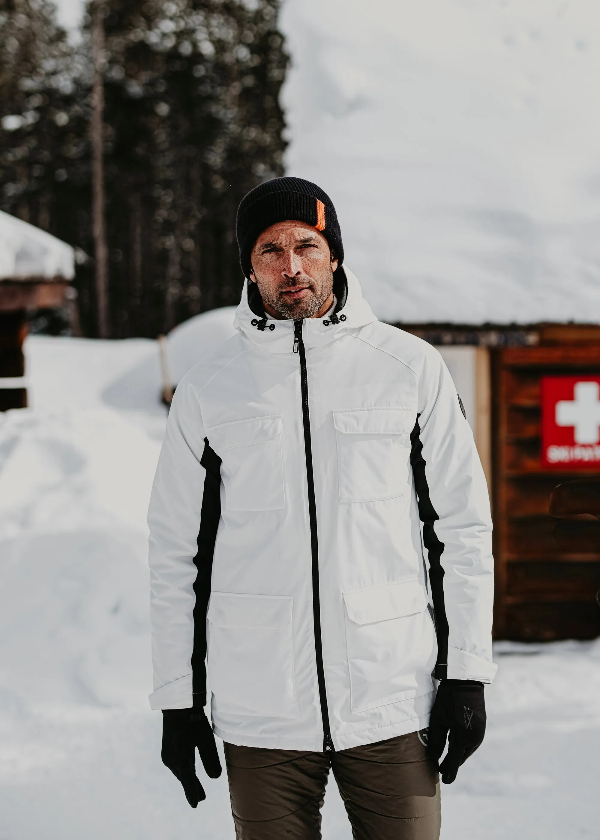 Laax Jacket Flatlock stitching