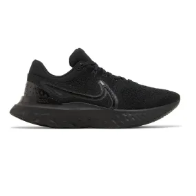 Precision Stitching Nike React Infinity Run Flyknit 3 'Triple Black' (2022)