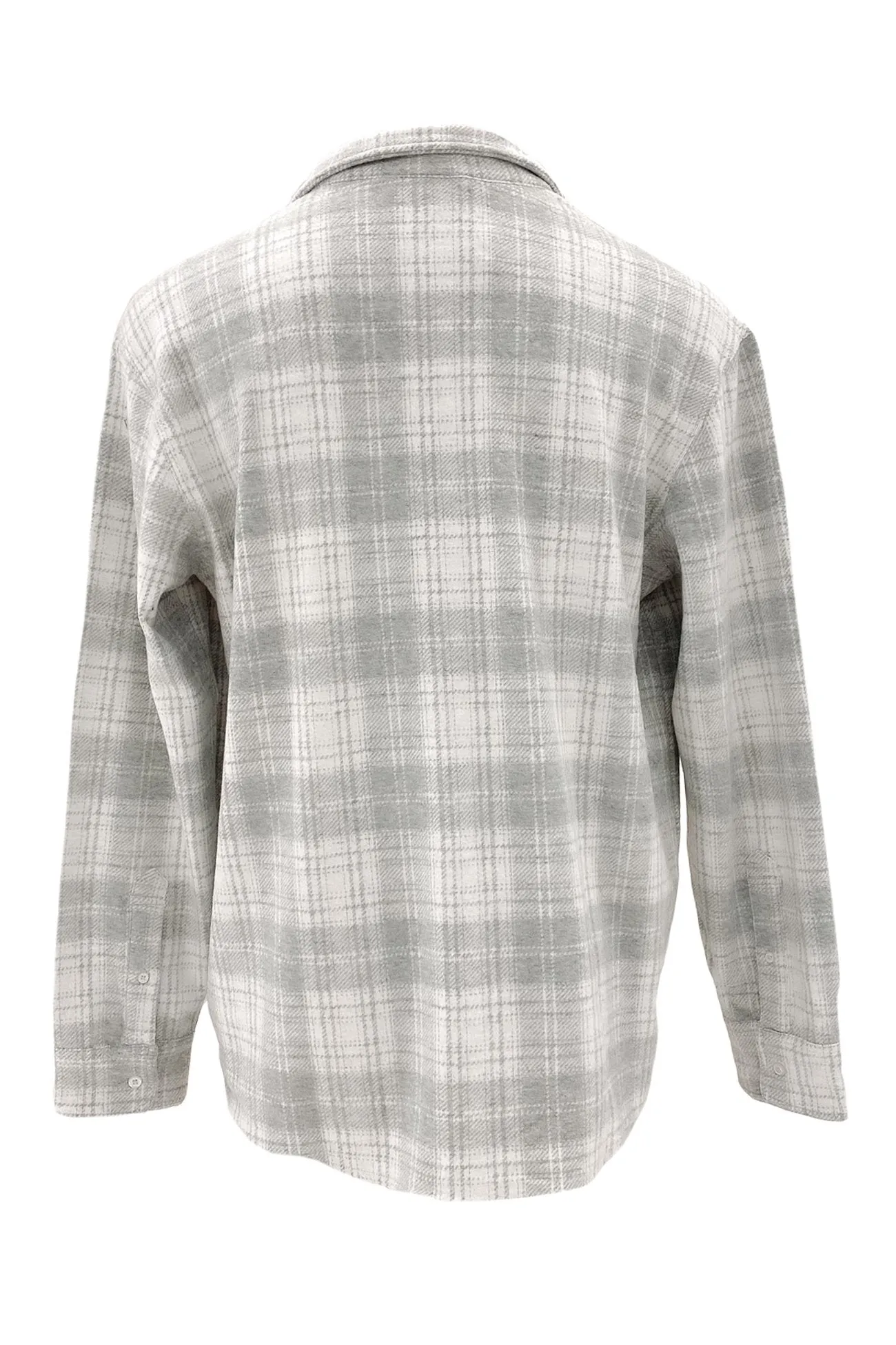 wrinkle free finish Simmer Check Shirt Grey