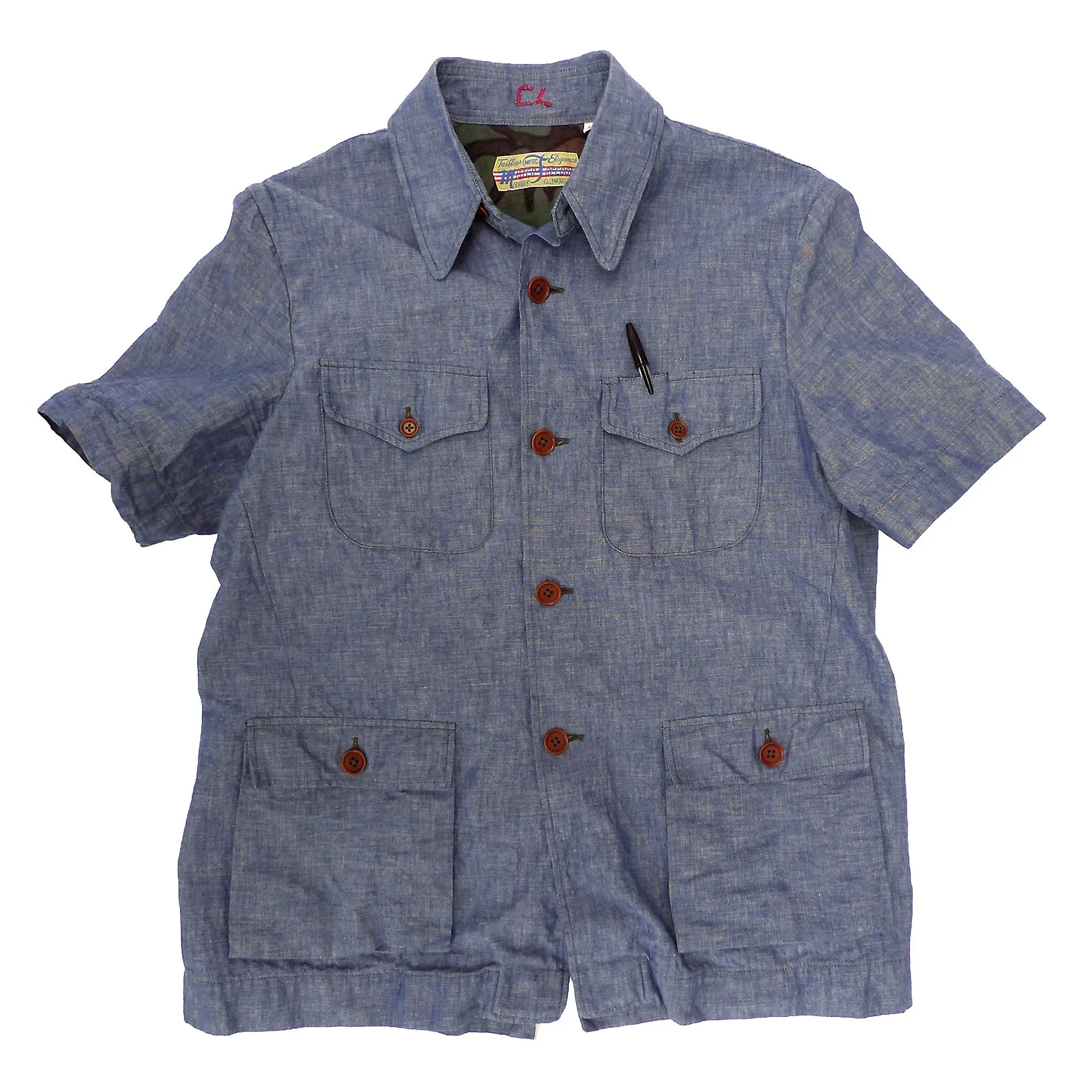 Le Continental Shirt - Chambray - Warehouse Durable Quality decorative element