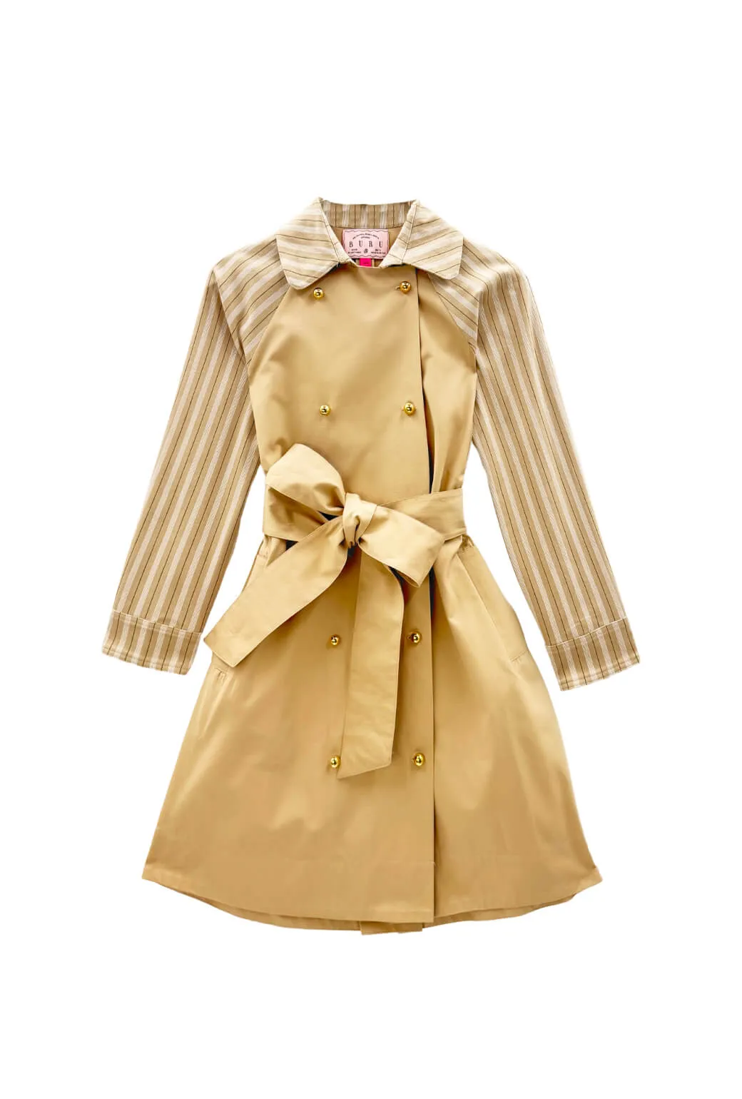 Simple Look Le Contrast Trench MIDI - Khaki Duet