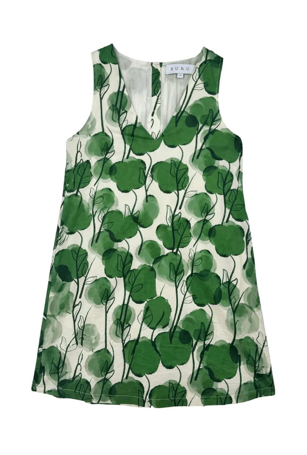 Silky Touch Le V Mod Dress - Forest Fleur