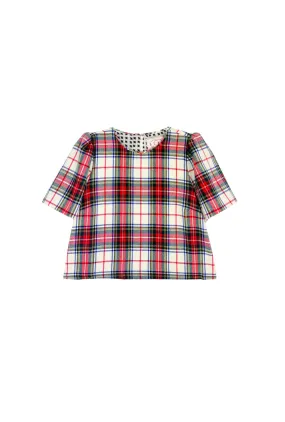 Fashion Blouse All Day Comfort Lee Top - Stewart Plaid