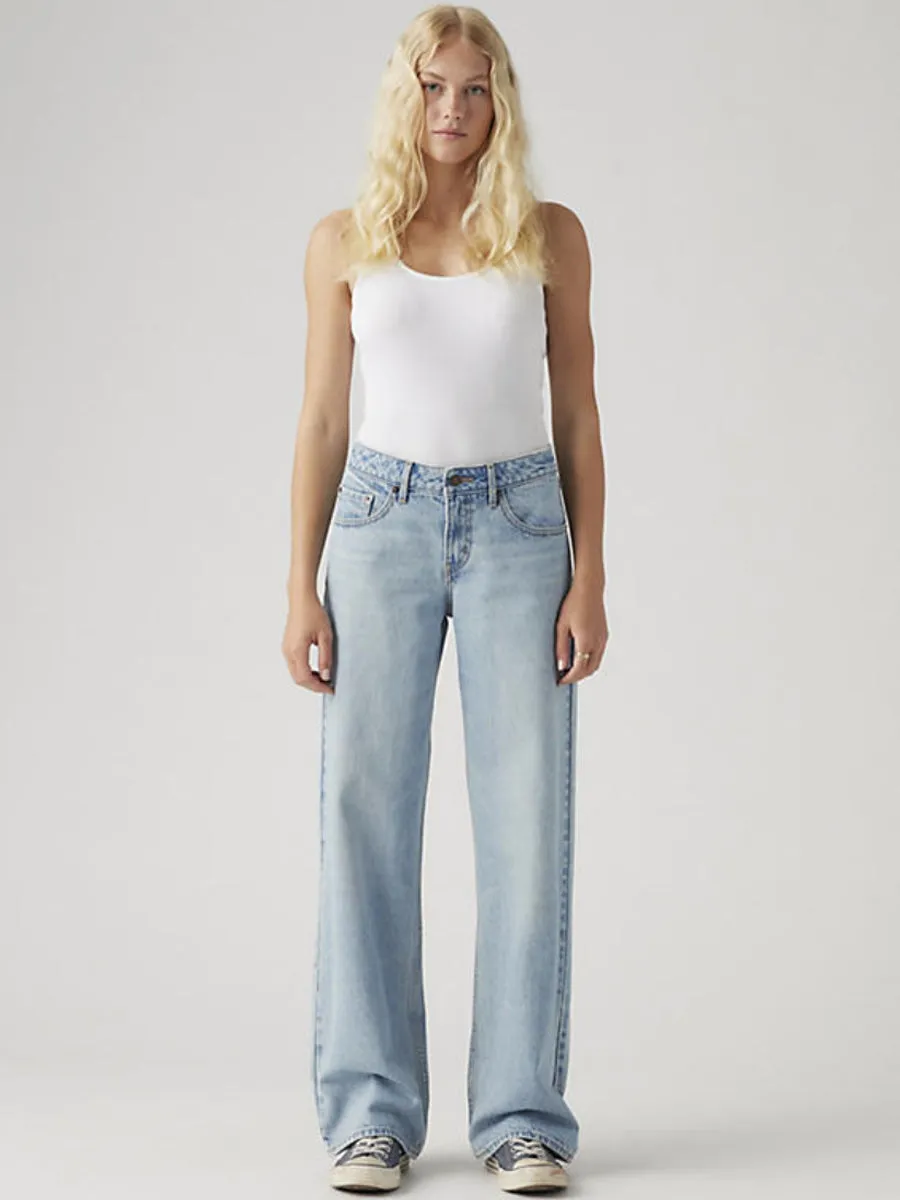 LEVI'S LOW LOOSE - BLASTED STONE CLEAN Airy Feel