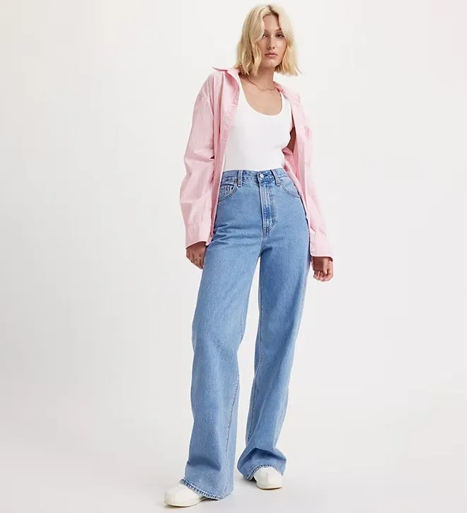 LEVI'S RIBCAGE WIDE LEG - SPLASH ZONE Reinforced Knees