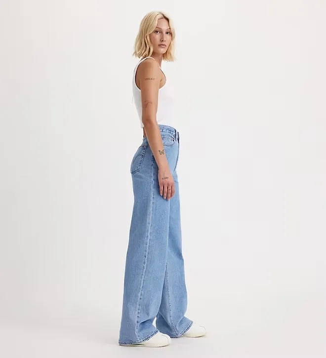LEVI'S RIBCAGE WIDE LEG - SPLASH ZONE Soft Finish