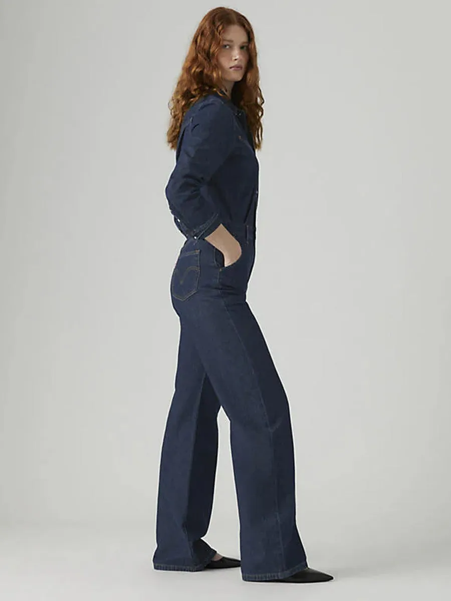 LEVI'S RINOA WIDE LEG JUMPSUIT - REIN OF THE RINSE Tight Fit