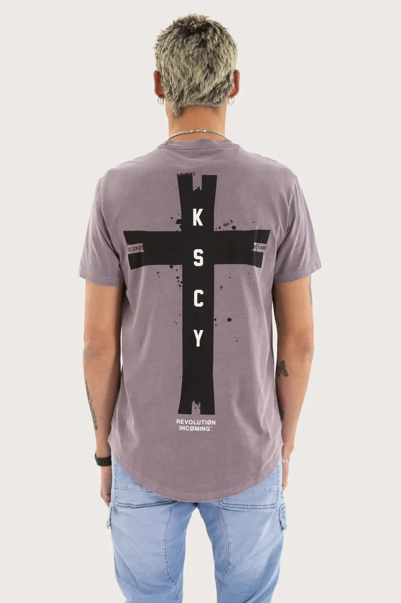 AntiPillingTechnology Decay Dual Curved Tee Pigment Grey Ridge