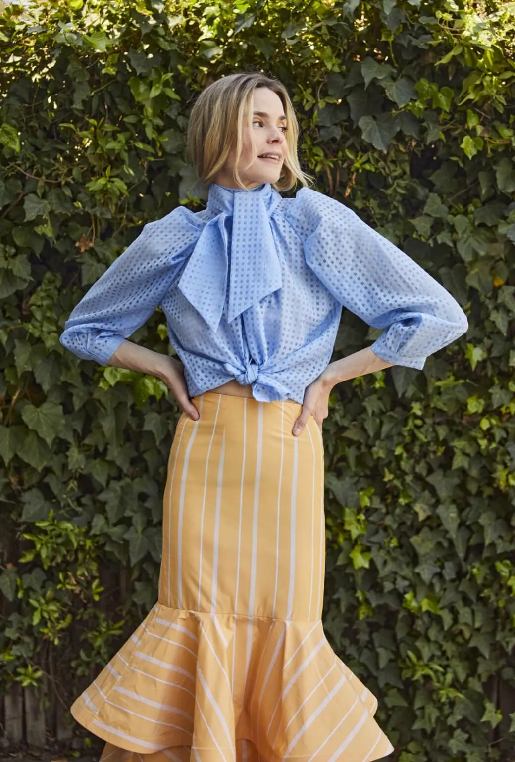 FlexibleKnees Seam-Free The Trumpet Teagan - Clementine Stripe