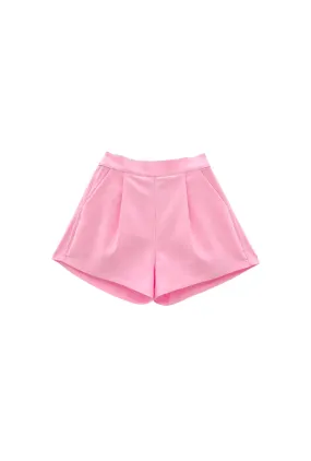 All Purpose Wear Soft Performance Flat Front Everyday Shorts - Pink