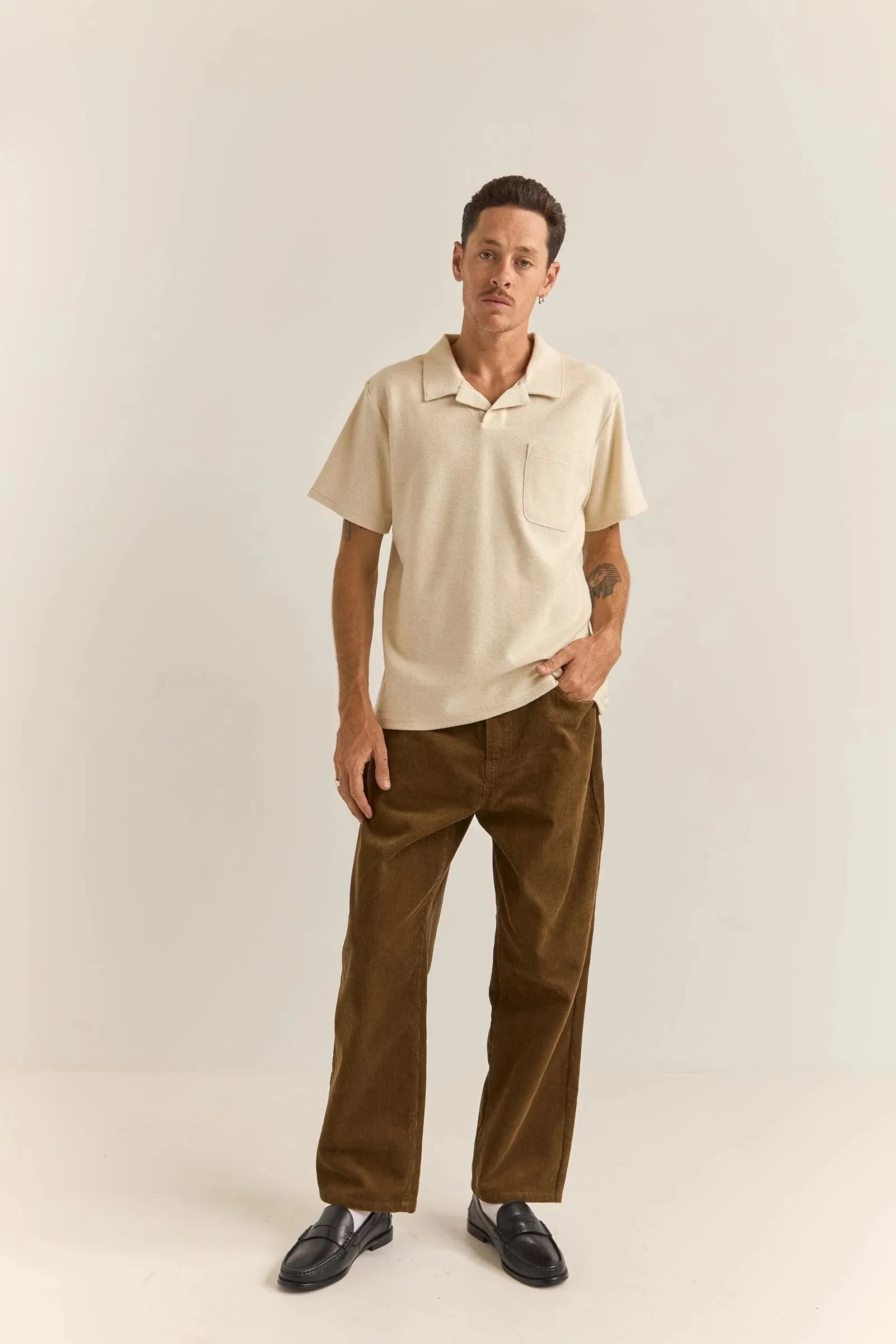 Vintage Terry Polo Natural Four Way Stretch Material
