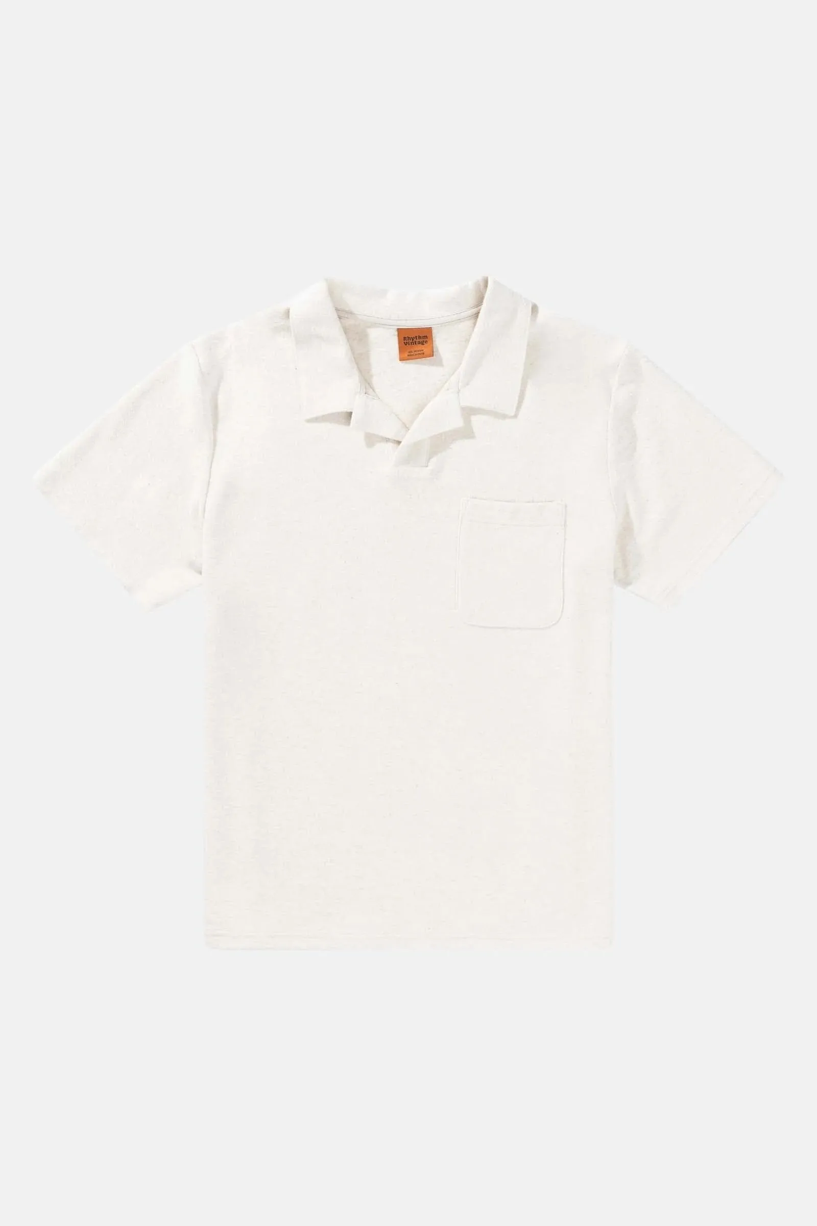VNeckline Vintage Terry Polo Natural