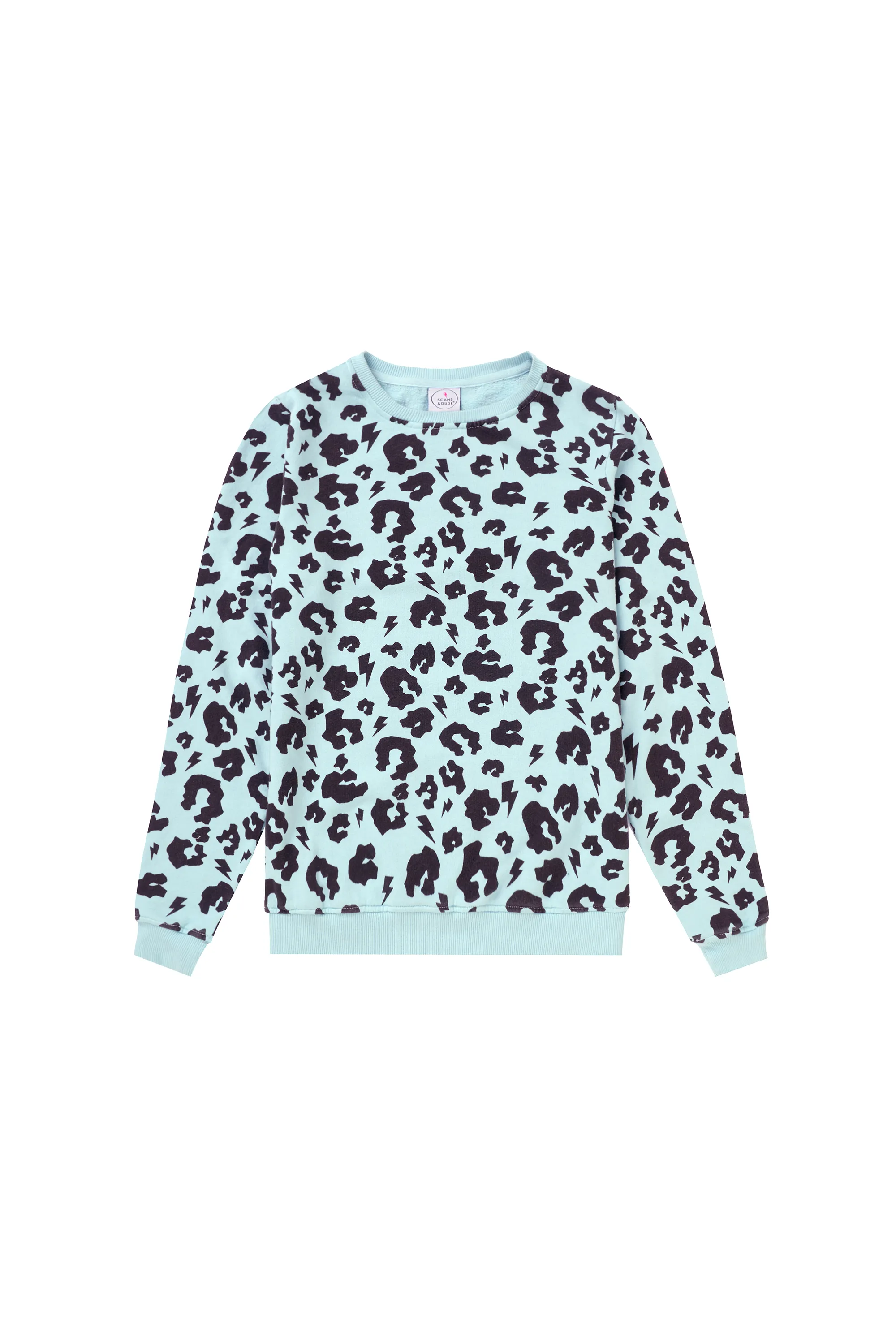 Mint with Black Leopard Classic Sweatshirt product semi formal grace product bow cuteness