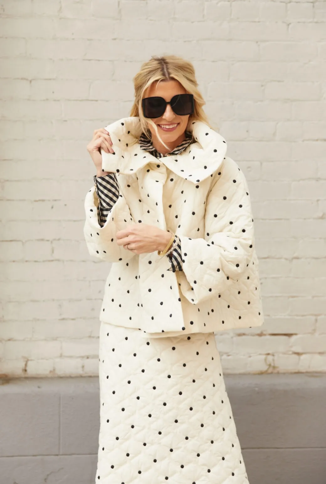 wrinkle free finish Travel Commuter Layer The Apr??s Car Coat - Ivory Puffer