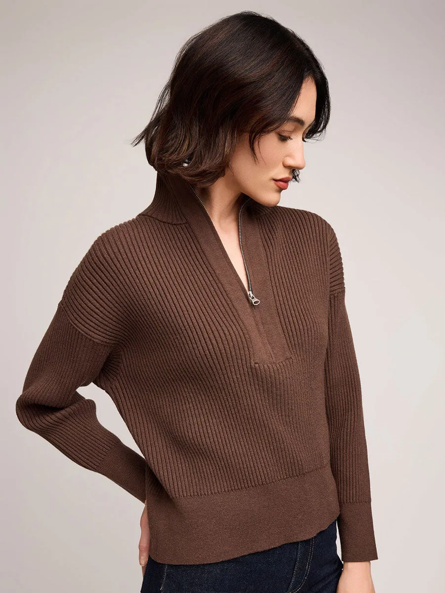 Friction Resistant Edges Durable Color Retention HOPE SWEATER - JAVA