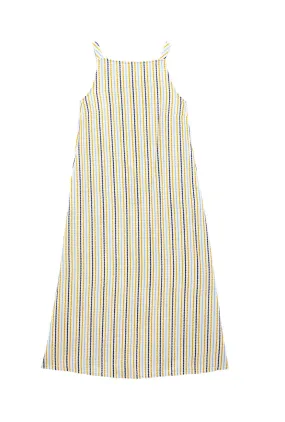 Buru x Megan Stokes The Megan MIDI Dress - Popcorn Stripe All Fitwear Light Fabrication
