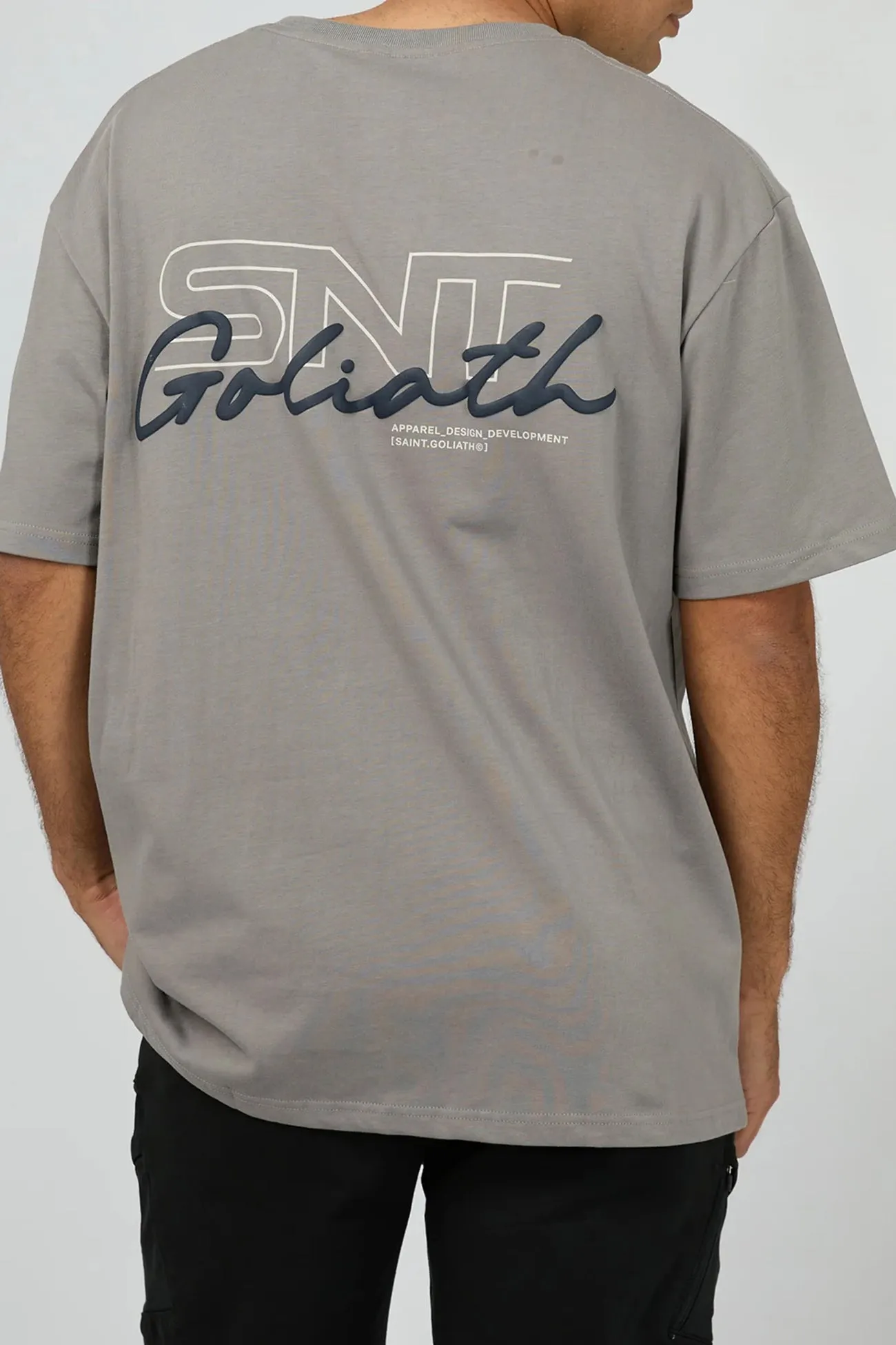 Link Script Tee Smoke Adjustable Hemline sporty wear