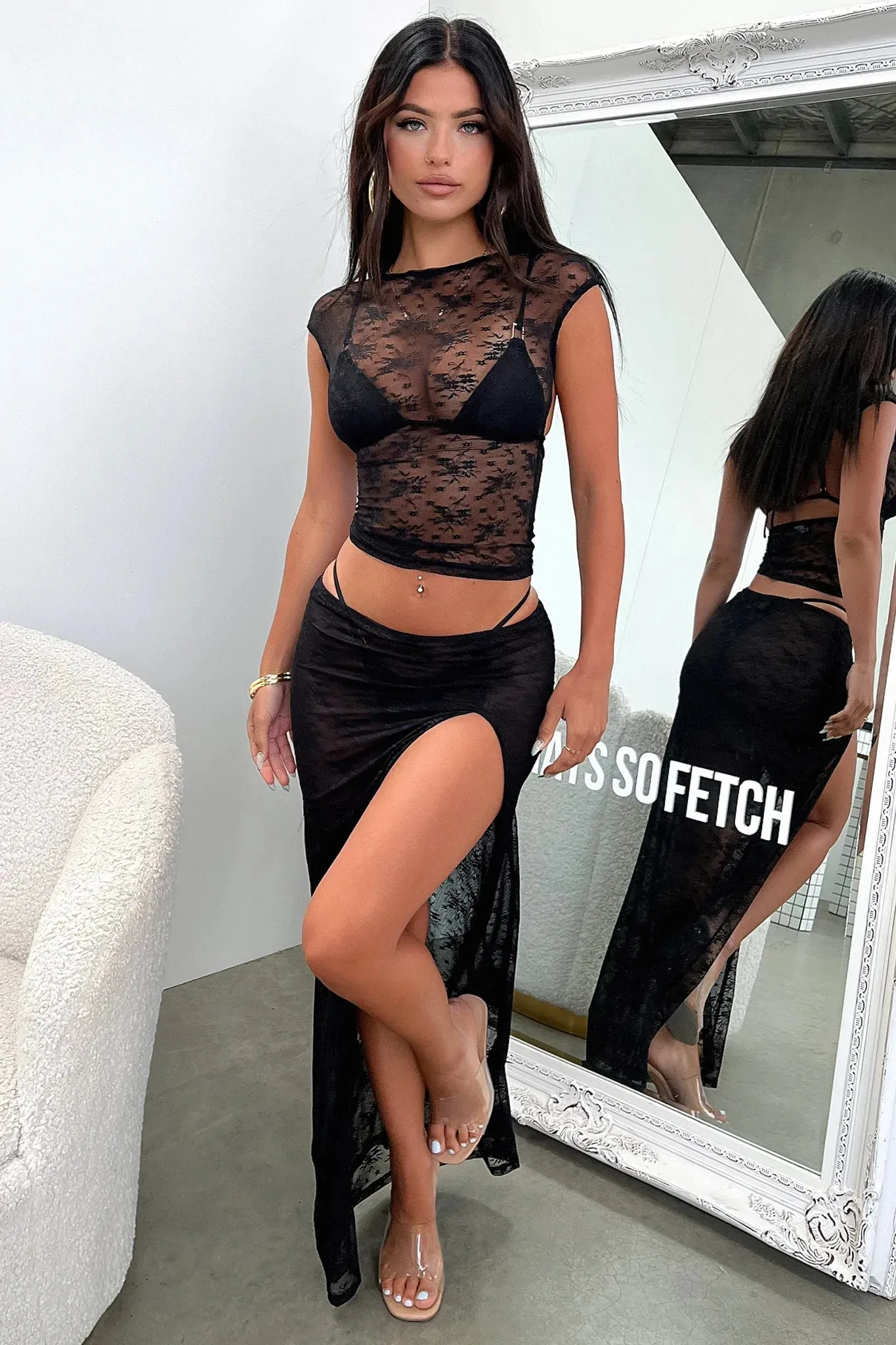 Visual Outfit Lioness Uno Maxi Skirt - Licorice