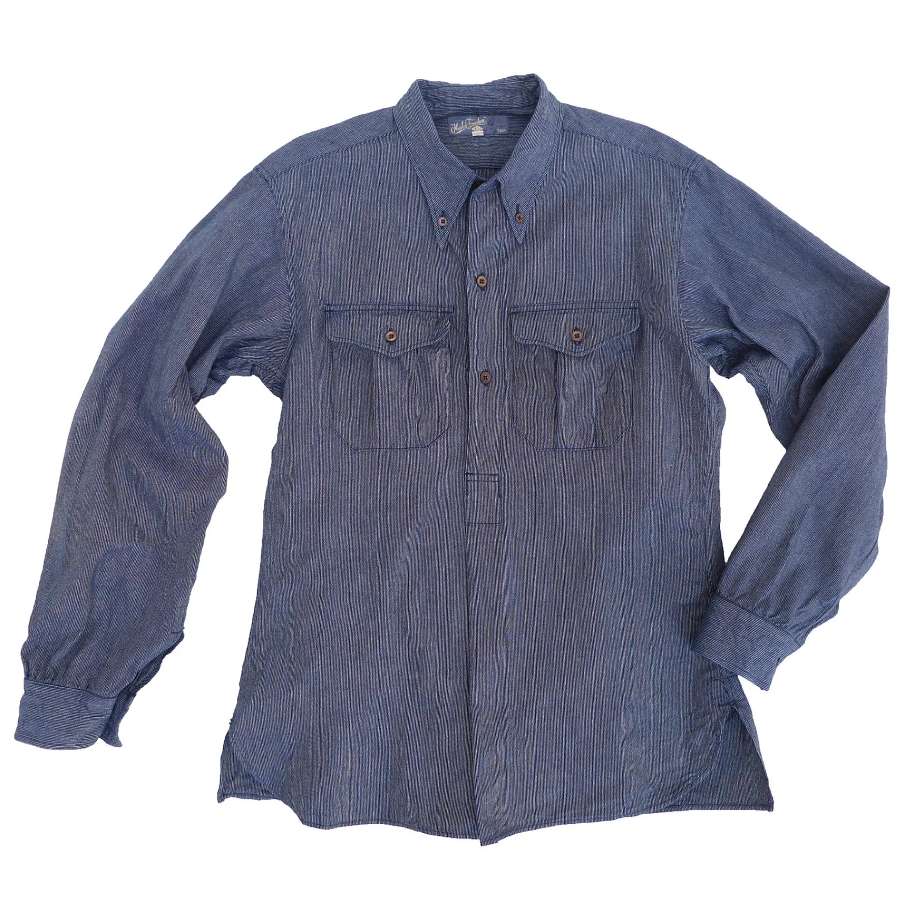 Liquette M35 Indigo Pin Stripe Ticking - Warehouse Iconic look Trendy Look