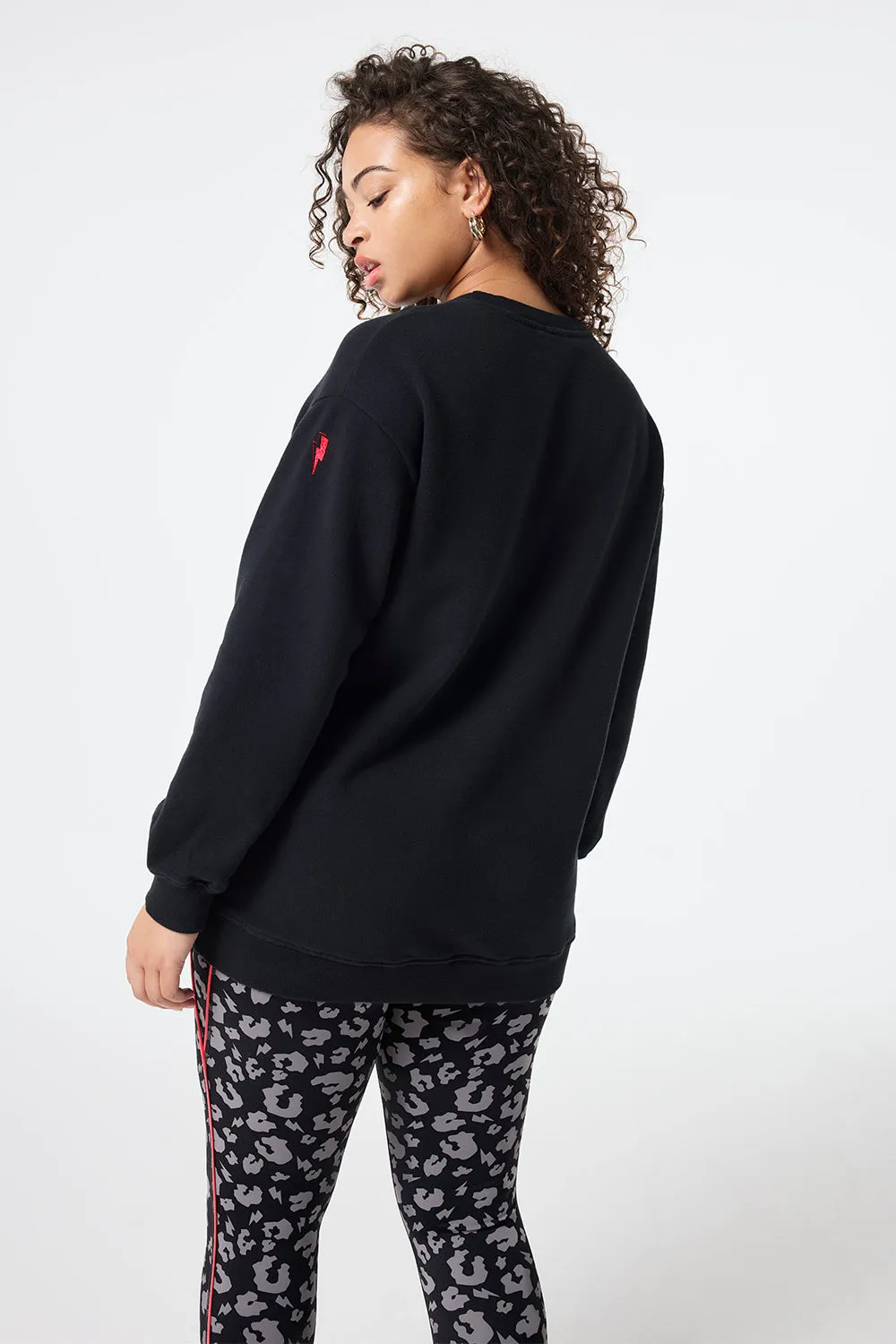 Cool Shades Black Longline Sweatshirt