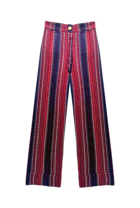 Soft Material Charlie Pant - Navy Embroidery