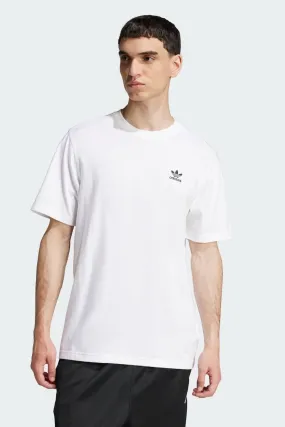 Elasticated Trim Seamless Construction Design Trefoil Essential Tee White