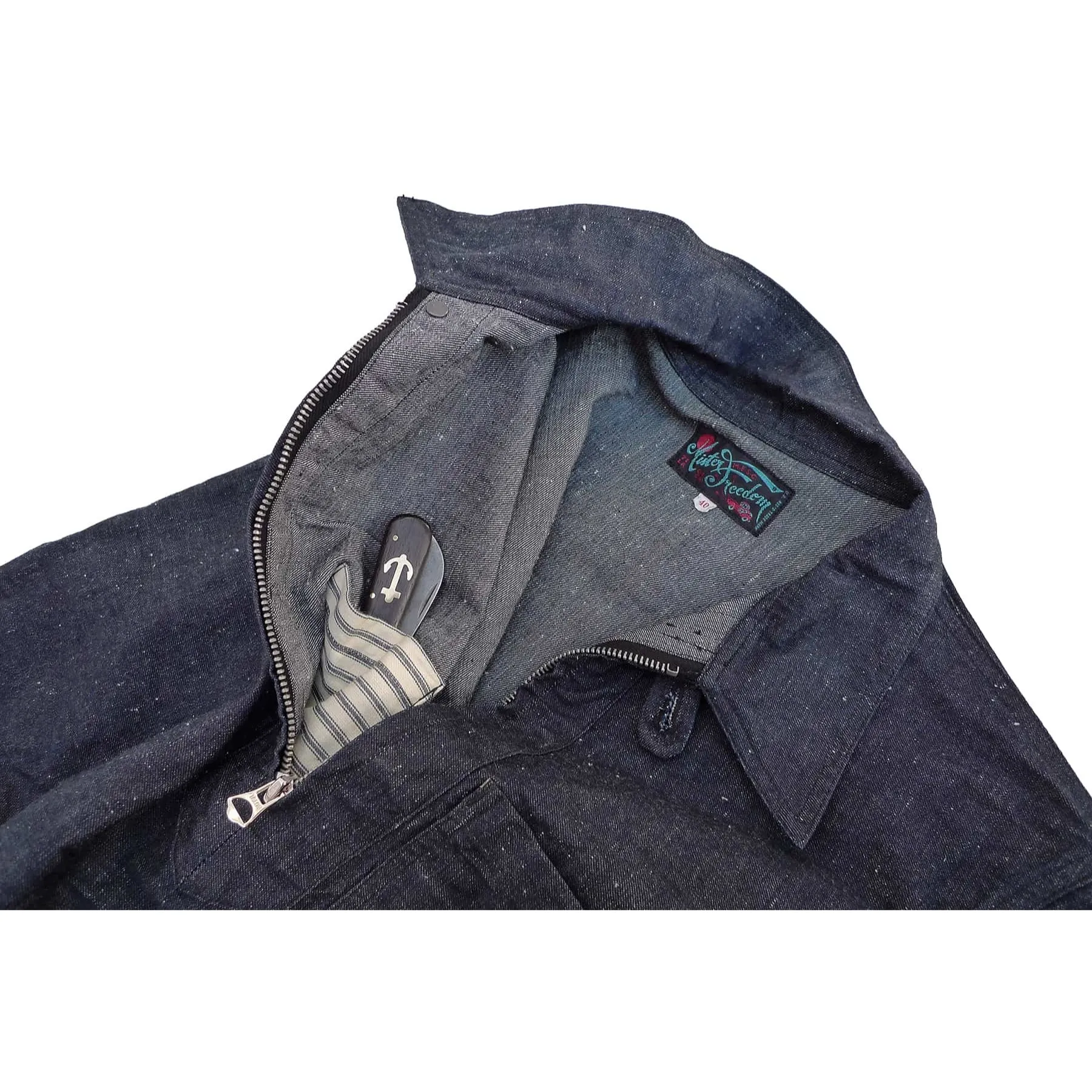 Longshoreman Shirt - Snow Denim Snag Resistant Fabric Athletic Cut