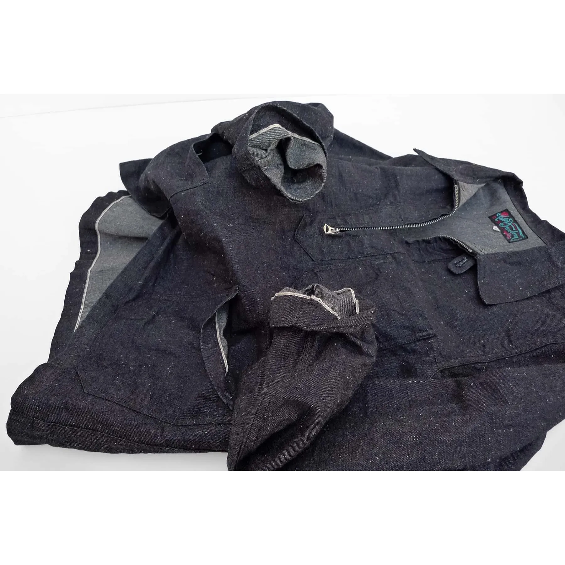 Longshoreman Shirt - Snow Denim Sweat-Absorbing Urban Fashion