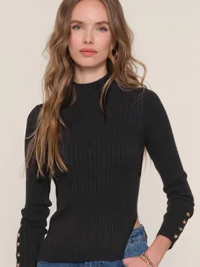 Sandwich Mesh Panel Structure AntiPillTreatment BENDEL TOP - BLACK