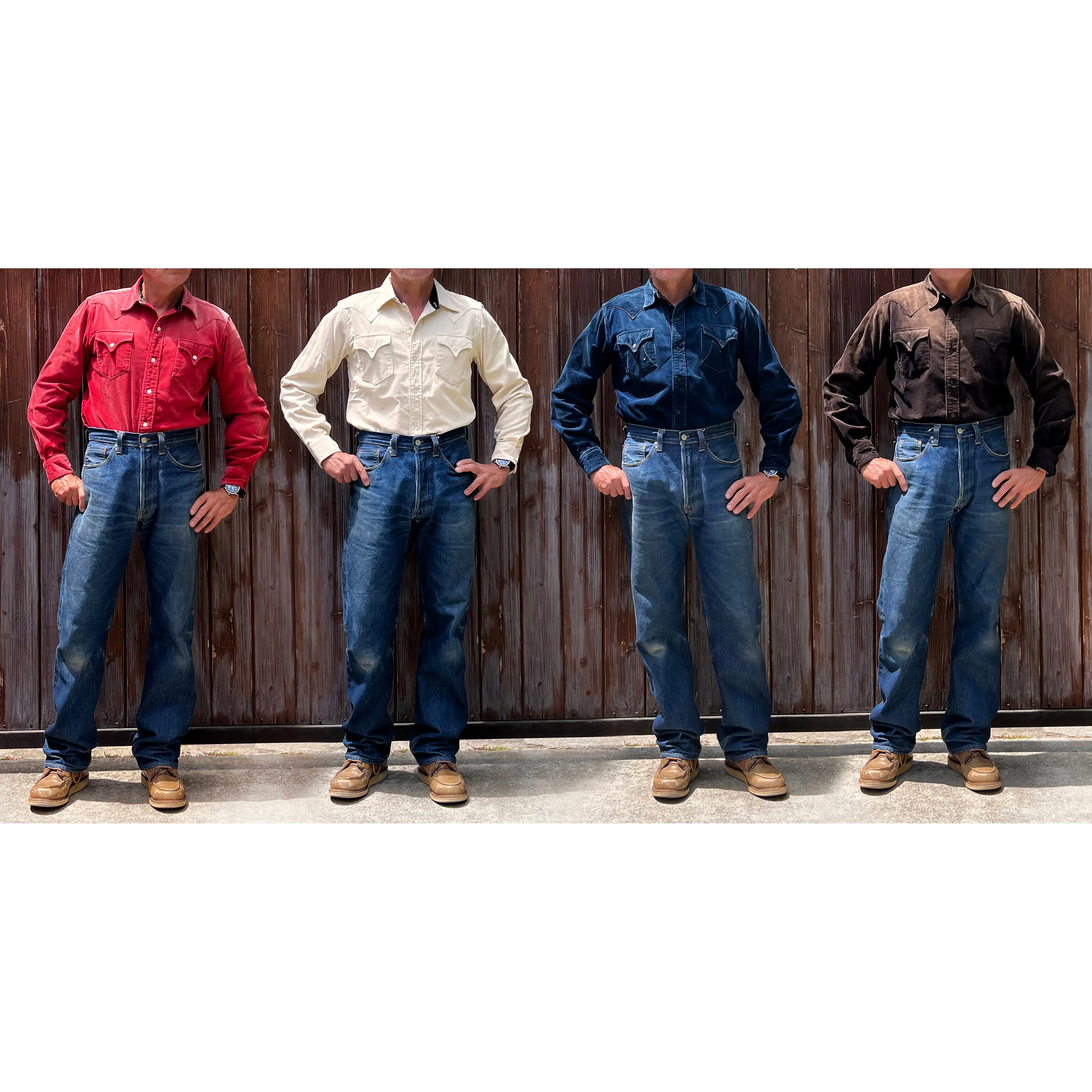 Dude Rancher Corduroy - Red Flexible Material