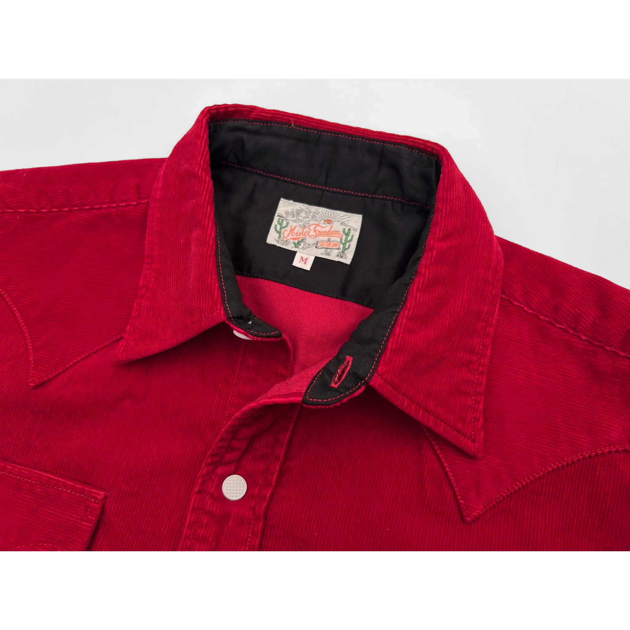 Sustainable Choice hypoallergenic material Dude Rancher Corduroy - Red