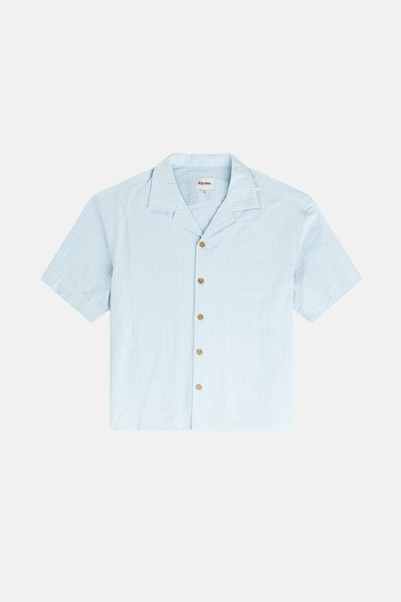 Relaxed Check Short Sleeve Shirt Blue Temperature Regulating Fibers