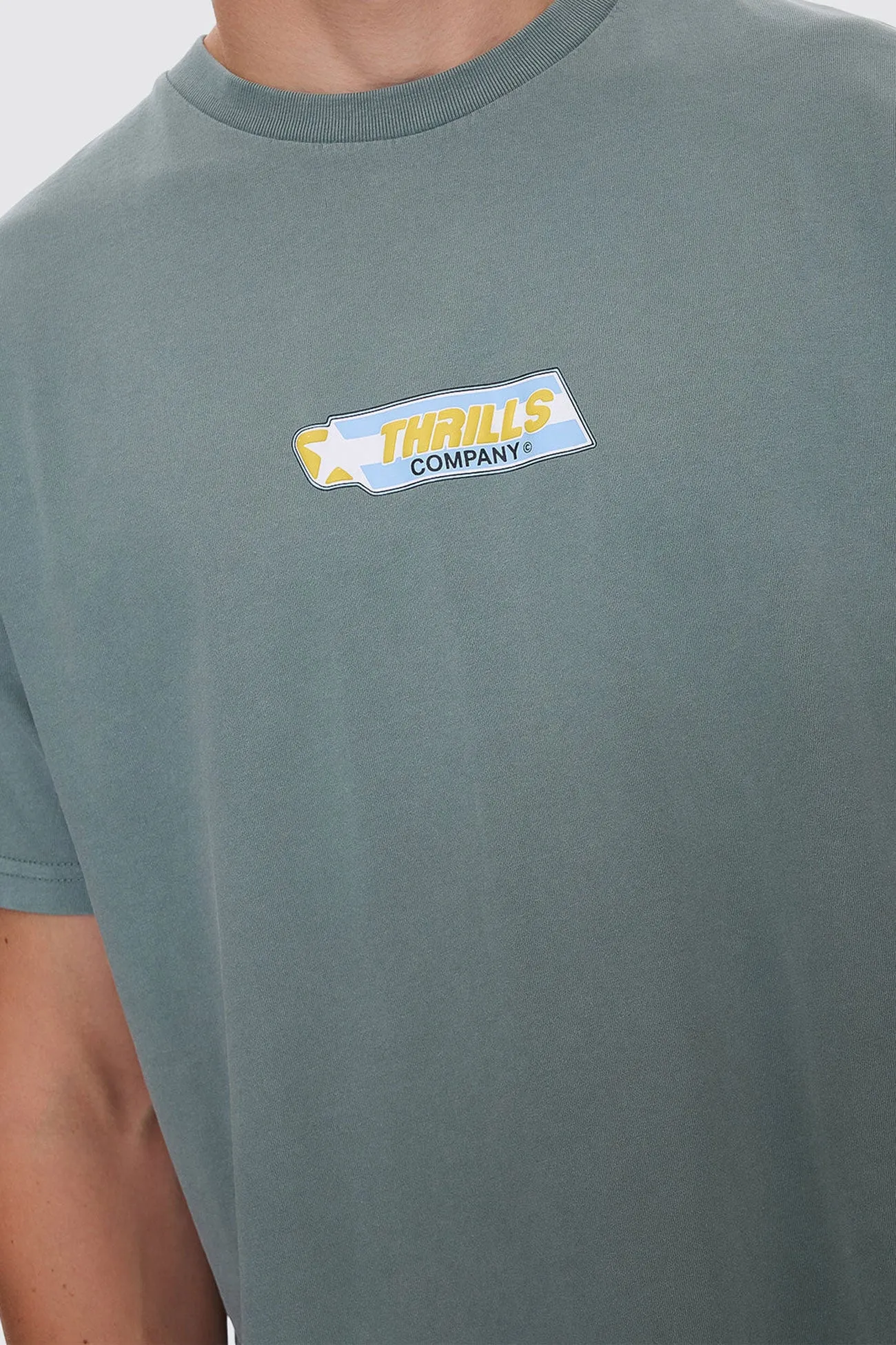 Water Repellent Coating Starpower Merch Fit Tee Chinois Green