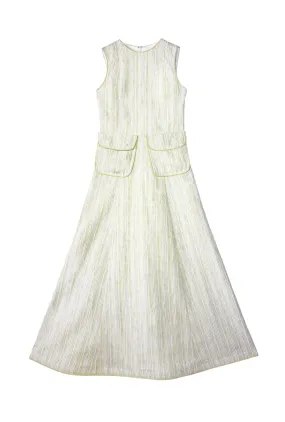 Smart Fashion Magic Day Buru x PBL Kelly Gown MIDI - Linen Stripe