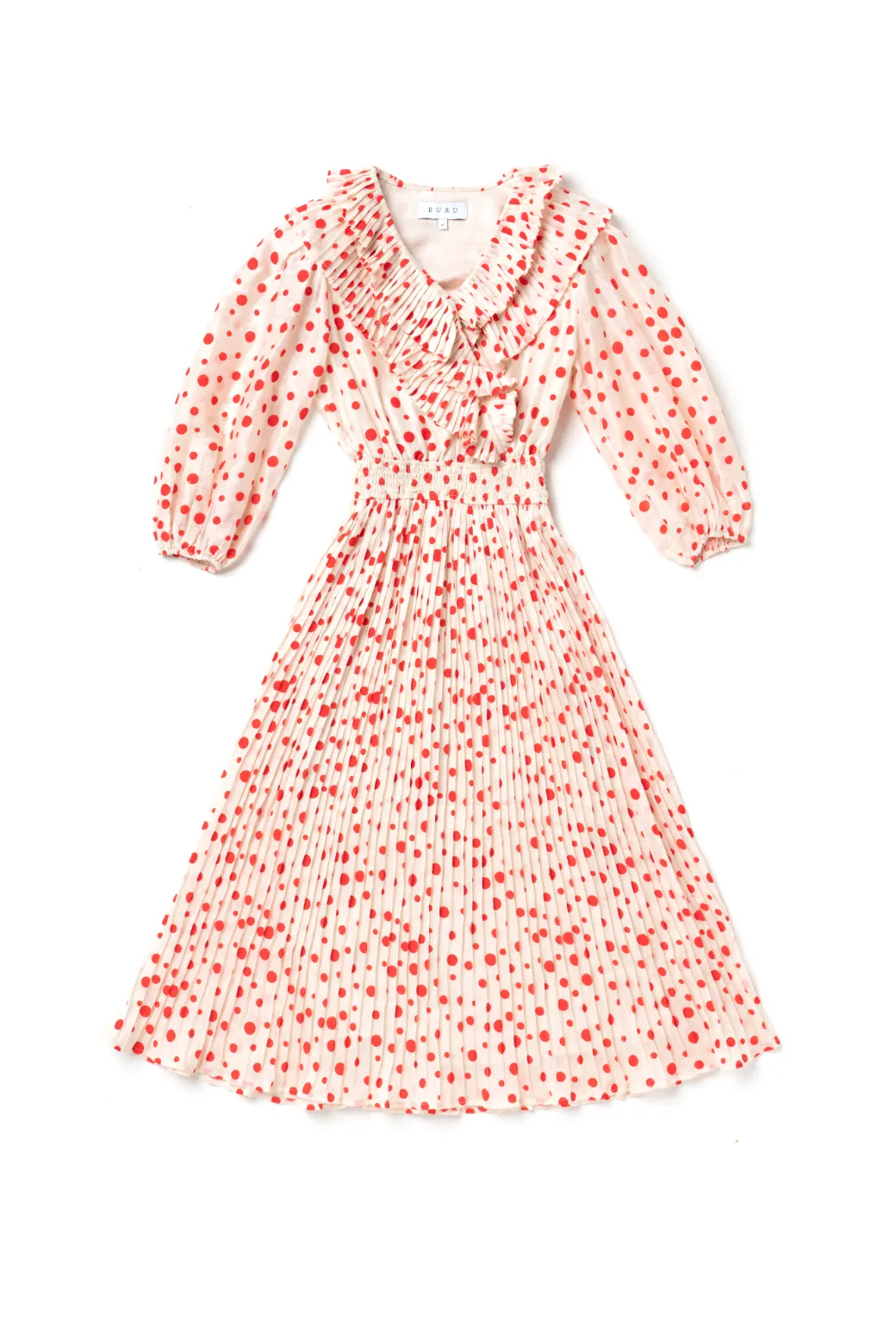 Sunset Scene The Blanche Dress - Flocking Dot